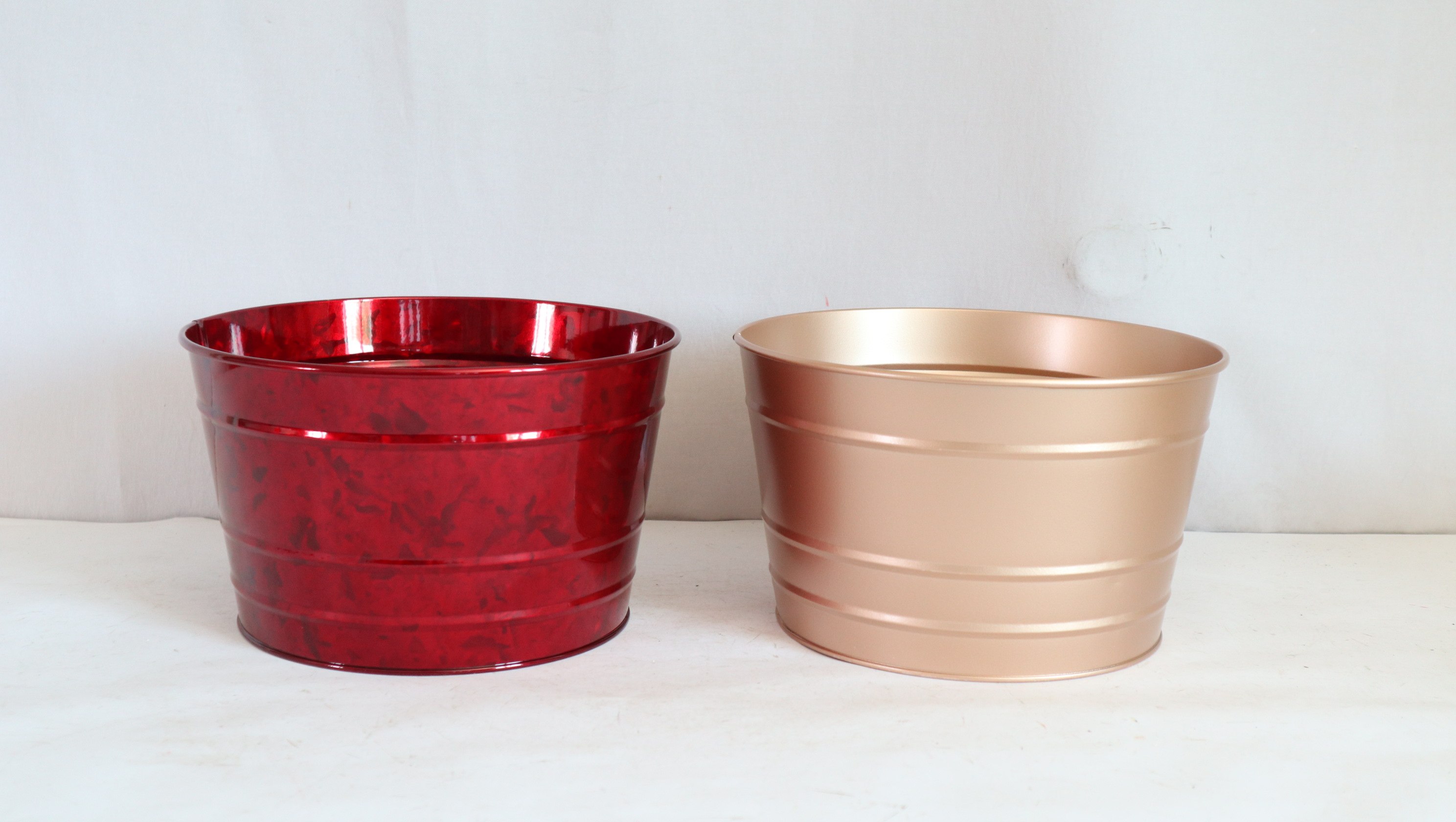 Round Metal Bucket Electroplating